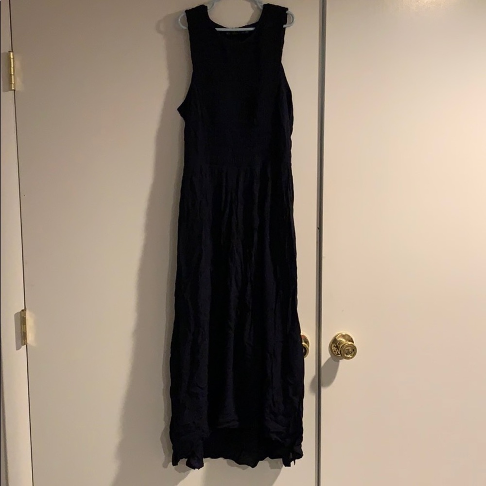Zara smocked midi dress